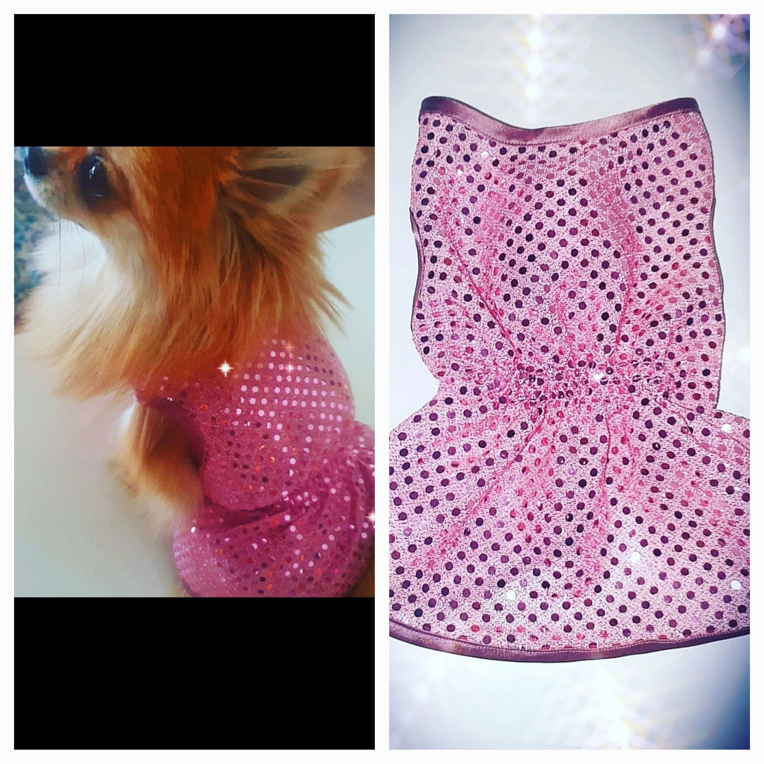 20220513_104804 Abitino Pink color con paillettes che luccichio